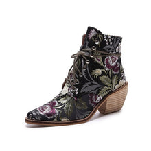 Load image into Gallery viewer, Women Luxury Silk Boots Martin Ankle Winter Boots