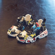 Load image into Gallery viewer, Spring New Kids Pu Leather Shoes Baby Girls Sport Sneakers Children Mesh Shoes Boys Fashion Casual Shoes Soft Brand Trainer 2019